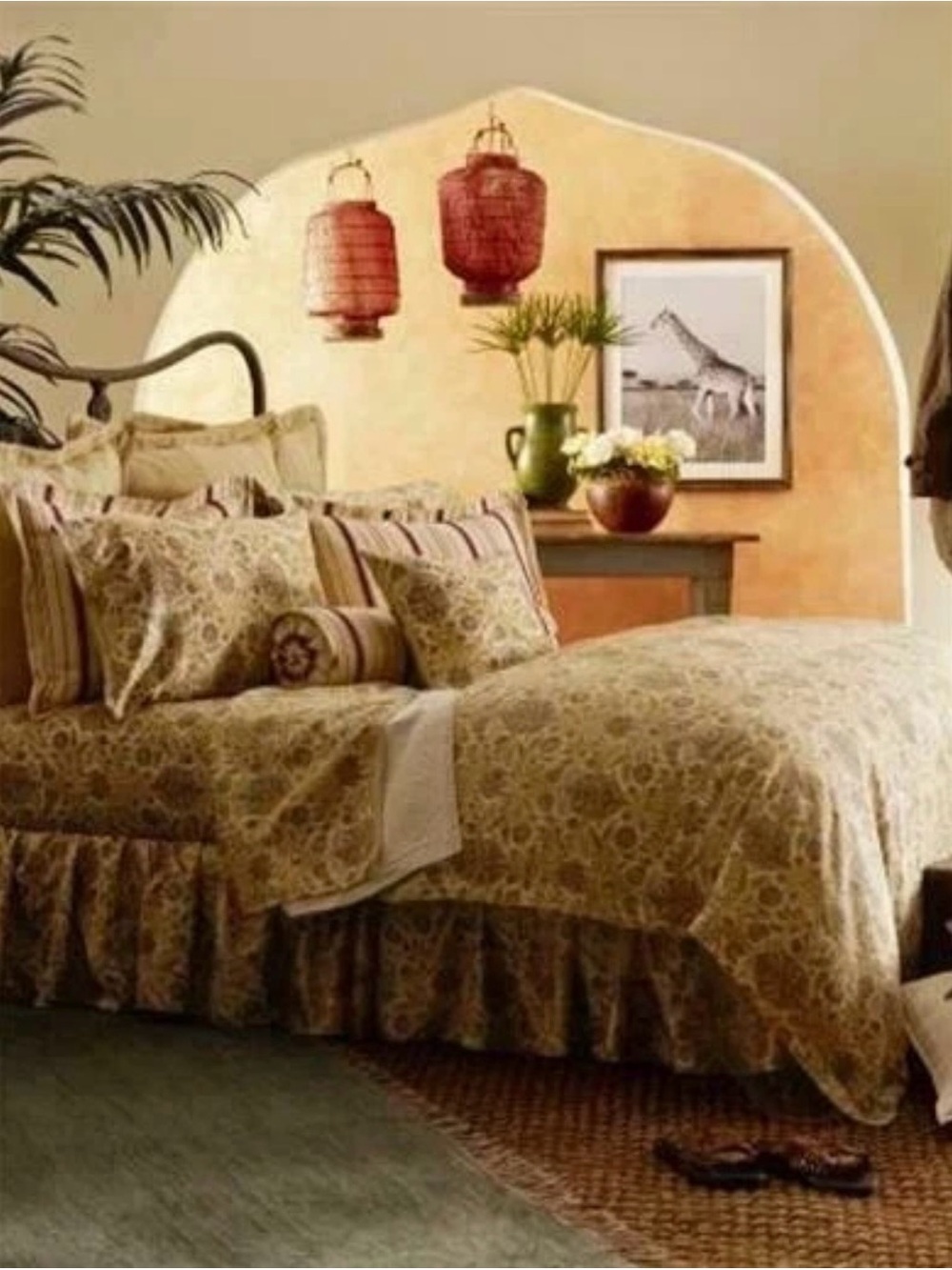 Ralph Lauren Marrakesh Rug King Size Comforter Shams & Pillow Cover